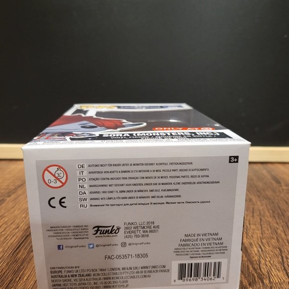 Disney Kingdom Hearts Sora (Monsters, Inc.) Target Exclusive Funko Pop - Picture 6 of 7